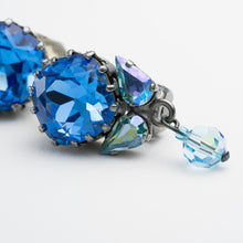 画像をギャラリービューアに読み込む, イヤリング ラインストーン サファイア ブルー 087913