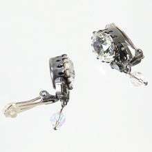 Load image into Gallery viewer, イヤリング ラインストーン クリアカラー グレー 087917