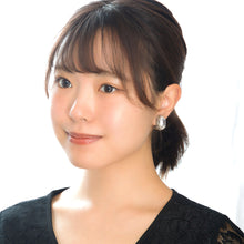 Load image into Gallery viewer, イヤリング ラインストーン クリアカラー オーバル er089130