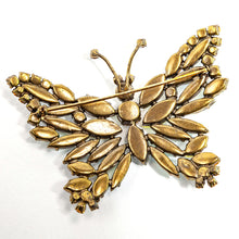 画像をギャラリービューアに読み込む, 蝶々モチーフのラインストーンブローチ