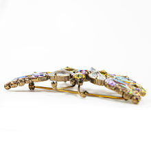 画像をギャラリービューアに読み込む, 蝶々モチーフのラインストーンブローチ