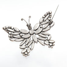 画像をギャラリービューアに読み込む, ブローチ ラインストーン マルチカラー バタフライ 092528