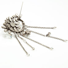 画像をギャラリービューアに読み込む, ブローチ ラインストーン クリアカラー オーロラカラー ブルー イエロー グリーン チェーン