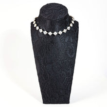 画像をギャラリービューアに読み込む, ネックレス ラインストーン クリアカラー スクエア 094586