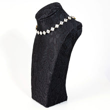 画像をギャラリービューアに読み込む, ネックレス ラインストーン クリアカラー スクエア 094586