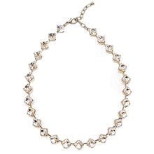 画像をギャラリービューアに読み込む, ネックレス ラインストーン クリアカラー スクエア 094586