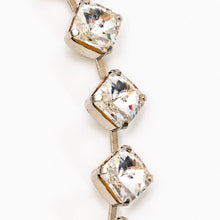 画像をギャラリービューアに読み込む, イマックのクリアカラー色のラインストーンネックレス