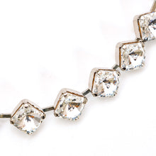 画像をギャラリービューアに読み込む, イマックのクリアカラー色のラインストーンネックレス