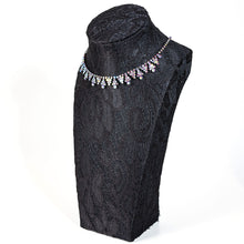 画像をギャラリービューアに読み込む, ネックレス ラインストーン レッド オーロラカラー 099145