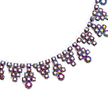 画像をギャラリービューアに読み込む, ネックレス ラインストーン レッド オーロラカラー 099145