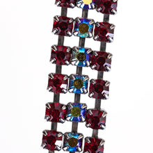 Load image into Gallery viewer, チョーカー ネックレス ラインストーン レッド オーロラ ショート 31cm 099444