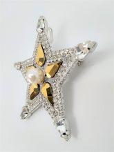 画像をギャラリービューアに読み込む, ブローチ ラインストーン ゴールド 星 2WAY 148088