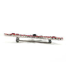 画像をギャラリービューアに読み込む, スワロフスキークリスタルをあしらった蝶々モチーフのブローチ