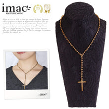 Load image into Gallery viewer, ネックレス ラインストーン ゴールド クロス 103644