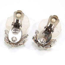 Load image into Gallery viewer, イヤリング ラインストーン ボヘミアングラス クリアカラー ホワイト 110997