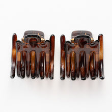 画像をギャラリービューアに読み込む, ヘアクリップ スターリリー ミニ 2個セット ラインストーン ブラック ブラウン ブルー