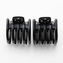 画像をギャラリービューアに読み込む, ヘアクリップ スターリリー ミニ 2個セット ラインストーン ブラック ブラウン ブルー