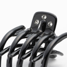 画像をギャラリービューアに読み込む, ヘアクリップ スターリリー ミニ 2個セット ラインストーン ブラック ブラウン