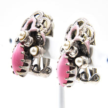 画像をギャラリービューアに読み込む, ボヘミアングラスをあしらったイヤリング