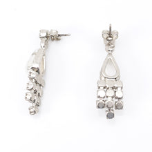 画像をギャラリービューアに読み込む, ピアス ラインストーン ホワイト クリアカラー 122751