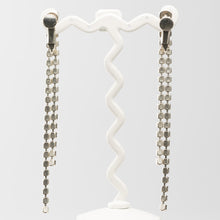 画像をギャラリービューアに読み込む, イヤリング ラインストーン パステル ピンク ロング 123125
