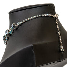 画像をギャラリービューアに読み込む, チョーカー ネックレス ラインストーン ブルー 32cm 132283