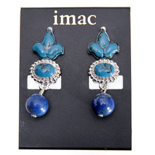 Load image into Gallery viewer, イヤリング ラピスラズリ 七宝 ブルー 142687 メール便