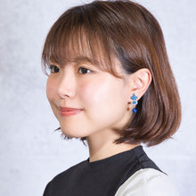 Load image into Gallery viewer, イヤリング ラピスラズリ 七宝 ブルー 142687 メール便