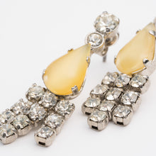 画像をギャラリービューアに読み込む, ピアス ラインストーン イエロー クリアカラー 124728