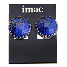 Load image into Gallery viewer, 鮮やかなブルーが美しいラピスラズリのイヤリング