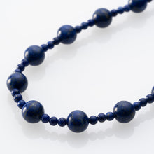 画像をギャラリービューアに読み込む, ネックレス ラピスラズリ 天然石 ラウンド ショート 128096