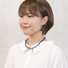 画像をギャラリービューアに読み込む, ネックレス ラピスラズリ 天然石 ラウンド ショート 128096