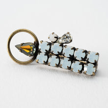 画像をギャラリービューアに読み込む, ブローチ ラインストーン キャンドル ホワイト 128685