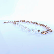 Load image into Gallery viewer, 【AKB48谷口めぐさん着用】ネックレス チェーン ボヘミアングラス ゴールド クリアカラー 129180