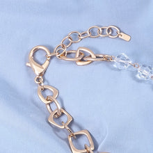 Load image into Gallery viewer, 【AKB48谷口めぐさん着用】ネックレス チェーン ボヘミアングラス ゴールド クリアカラー 129180