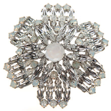 画像をギャラリービューアに読み込む, ブローチ ラインストーン ホワイト 129979