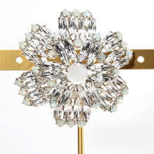 画像をギャラリービューアに読み込む, ブローチ ラインストーン ホワイト 129979