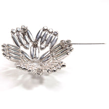 画像をギャラリービューアに読み込む, ブローチ ラインストーン ホワイト 129979