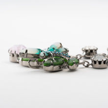 画像をギャラリービューアに読み込む, ネックレス ラインストーン ボヘミアングラス ブルー グリーン クリアカラー とんぼ 132393