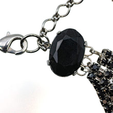 画像をギャラリービューアに読み込む, ラインストーンとボヘミアングラスを組み合わせた、チョーカータイプのネックレス