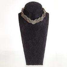 画像をギャラリービューアに読み込む, チョーカー ネックレス ラインストーン ボヘミアングラス グレー 133159