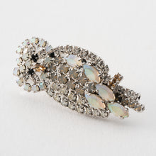 画像をギャラリービューアに読み込む, バッジ ラインストーン ホワイト ふくろう 133364 メール便