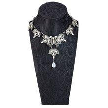 画像をギャラリービューアに読み込む, 【バチェラージャパン着用】ネックレス ラインストーン グレー ペアシェイプ 133376