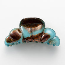 画像をギャラリービューアに読み込む, ヘアクリップ ローズ ラインストーン ブラウン ブルー Sサイズ 134147