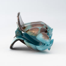 画像をギャラリービューアに読み込む, ヘアクリップ ローズ ラインストーン ブラウン ブルー Lサイズ 134148