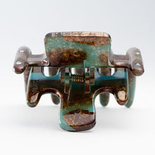 画像をギャラリービューアに読み込む, ヘアクリップ スターリリー ラインストーン ブラウン ブルー 134226