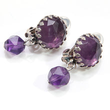 画像をギャラリービューアに読み込む, イヤリング アメシスト 天然石 パープル 濃紫 134572 メール便