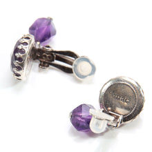 画像をギャラリービューアに読み込む, イヤリング アメシスト 天然石 パープル 濃紫 134572 メール便