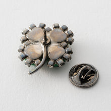 画像をギャラリービューアに読み込む, バッジ ボヘミアングラス クローバー グリーン 135139