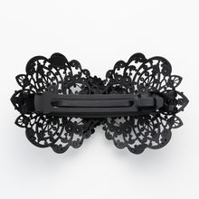 画像をギャラリービューアに読み込む, バレッタ レースメタル グレープ ブロンズ/ブラック/シルバー